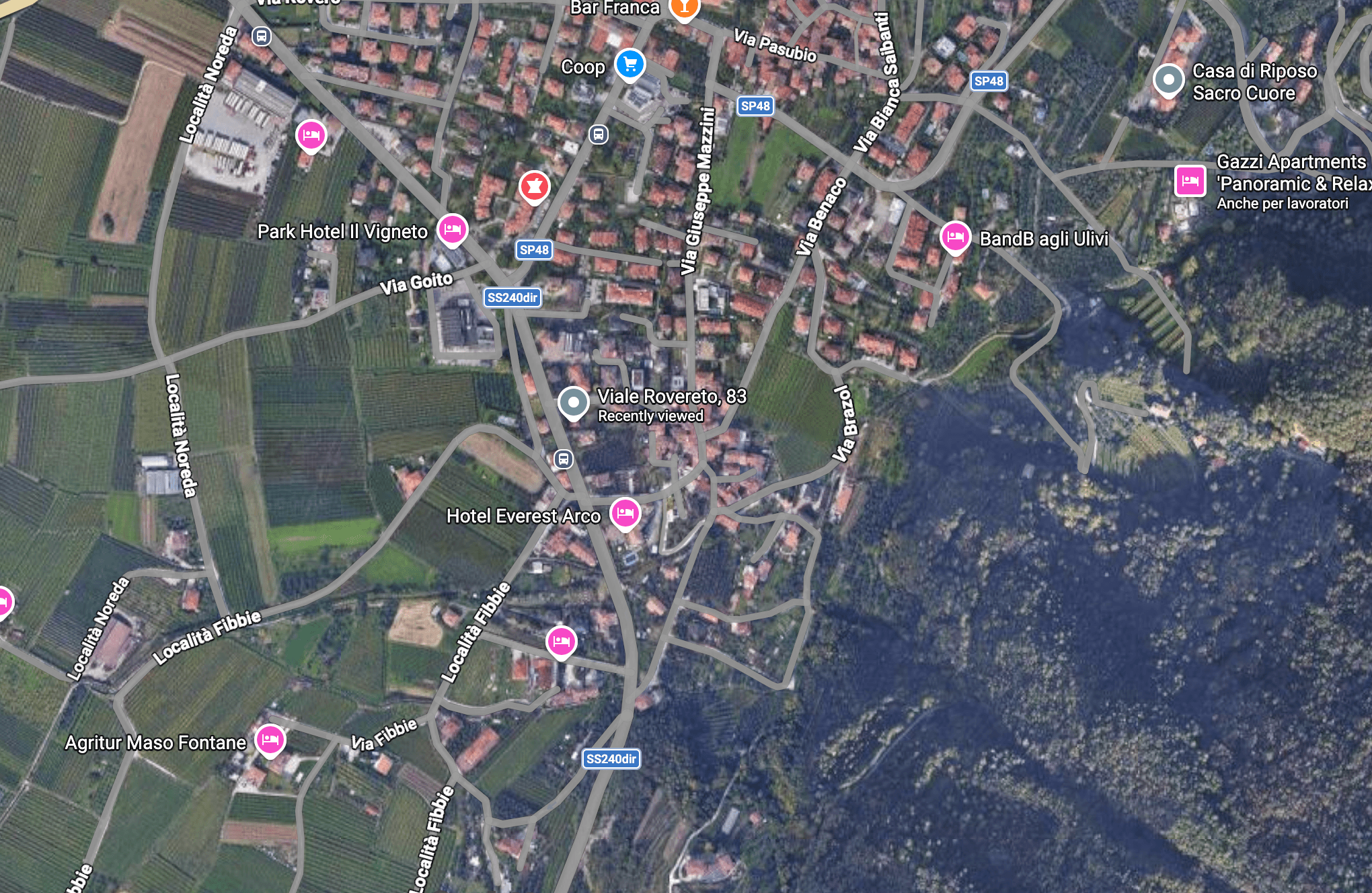 Mappa Residenza La Palma